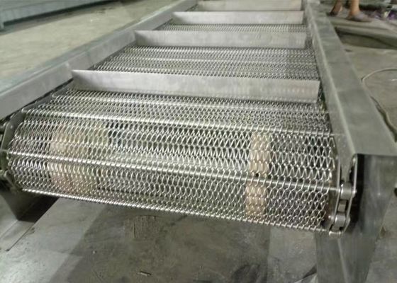 Woven Customized Ss Chain Mesh Conveyor Belt Service Life More Than Five Years