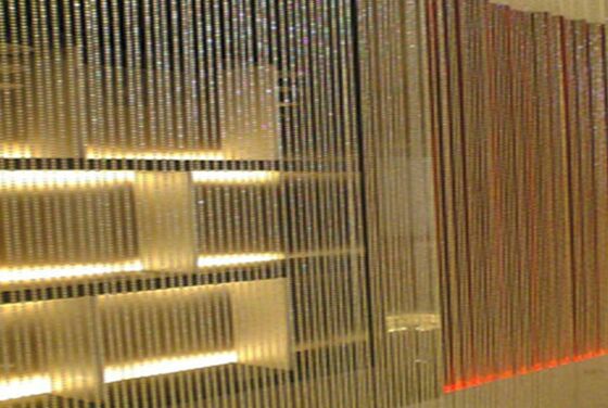 Spiral Herringbone Pattern Brass Copper SS Woven Decorative Mesh for Building Exterior Partitions