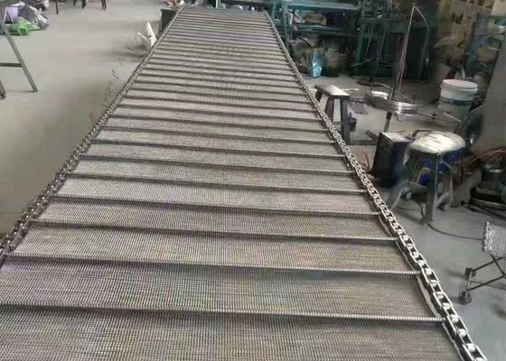 Spiral Woven Wire Mesh Chain Conveyor Belt Food Grade SS Material