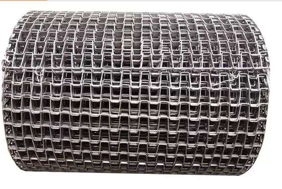 Stainless Steel Flat Wire Mesh Belt Food Processing Conveyor Belt Flat Flex Wire Belt for Drying Cooling Washing