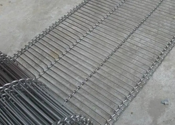 Flache Flex Conveyor Belt Cakes Metal-Masche 316l der hohen Temperatur
