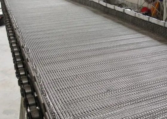 Leinwandbindung Fried Banana Chain Mesh Conveyor-Gurt-SS 316