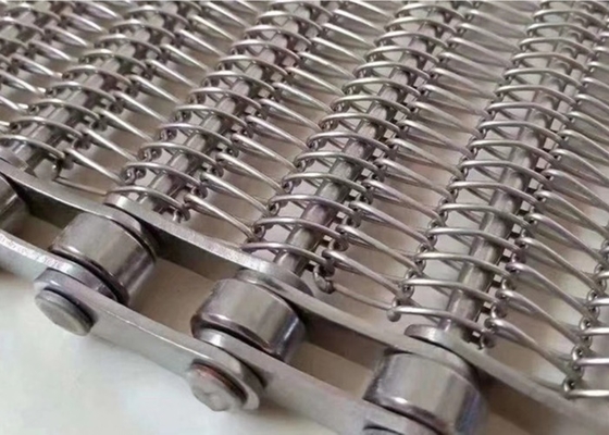 4 mm Kettenmaschen-Förderband SS 304 Edelstahl 316 für Ofen