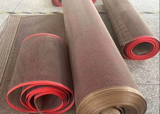 4 * 4 mm langlebige PTFE-Förderbänder, beschichtetes Glasfasernetz