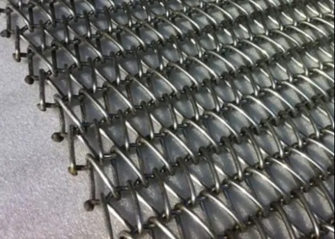 Wolfberry Washing 0,8 mm Balanced Weave Conveyor Belts Edelstahl