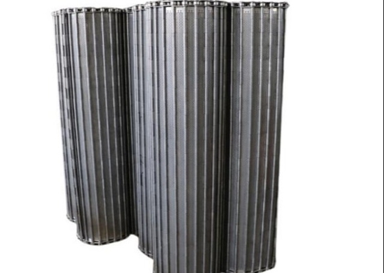 316SS winden sich löschendes und waschendes Gemüse Mesh Conveyor Belt For Glasss