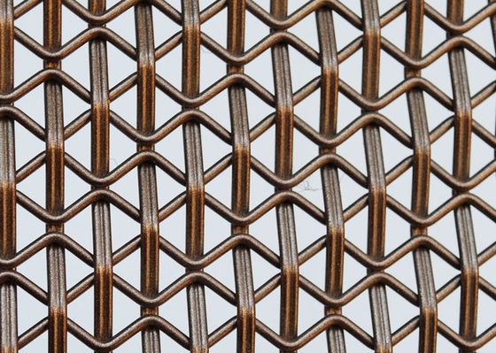 Breite des multi Muster-lochende Nettometallarchitekturmaschendraht-0.6m-1.5m
