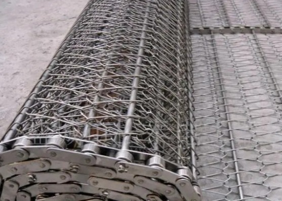 Metallbalancen-Borte Sgs-Edelstahl-Ketten-Mesh Conveyor Belts 1m 1.2m 1.5m breite