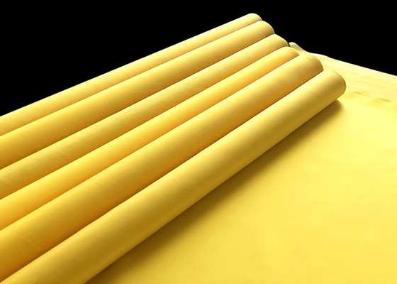 gelber Polyester-Siebdruck Mesh Roll 80-420mesh des Gewebe12t-165t