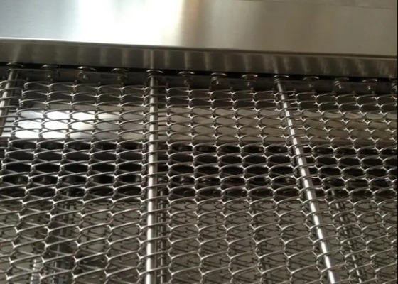Reinigungsedelstahl-Kette Mesh Conveyor Belt Anti Oxidization der karotten-304