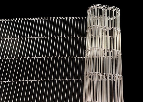 Edelstahl-Ebene Flex Wire Mesh Conveyor Belt des Nahrungsmittelgrad-304/316 für Brot-Backen