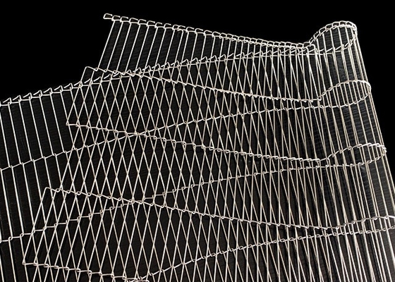 Metalltransport-Flachflex-Drahtgeflecht-Überziehförderbänder aus Edelstahl