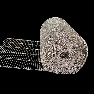 Flache Flex Stainless Steel Wire Mesh-Förderband-Hitzebeständigkeit für Lebensmittelindustrie