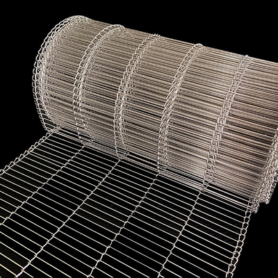 Edelstahl-Metall flacher Flex Wire Mesh Conveyor Belt für die Eier schokoladeüberzogen