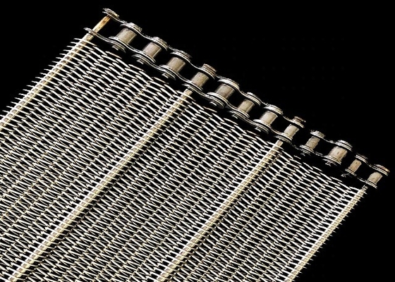1000mm*10m Ketten-Mesh Conveyor Belt Stainless Steel für Einzelhandel