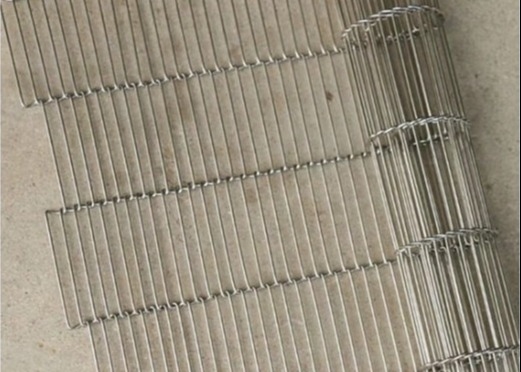 Dauerhaftes Drahtnetz Flachflexförderband aus 304 Edelstahl