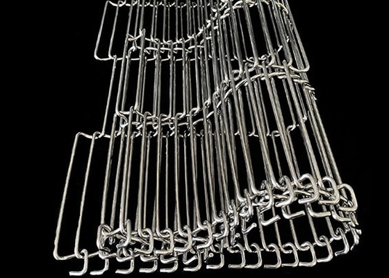 Hochtemperatur-Flachflexförderband aus rostfreiem Stahl