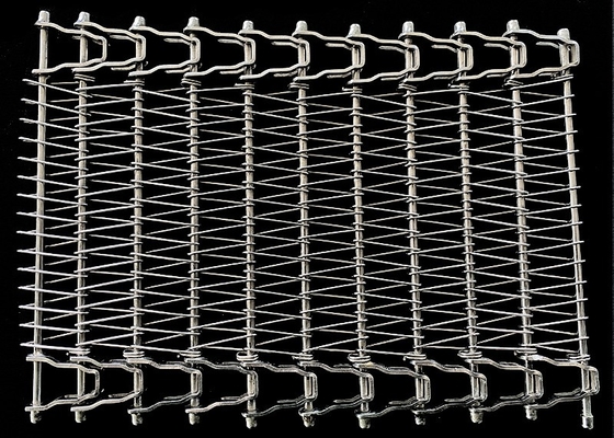 Meeresfrüchte, die Edelstahl gewundenen Mesh Belt Oven Food Grades 316 einfrieren