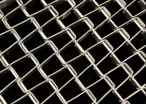 Schwere Belastung 304 Edelstahl Flachdraht Honighalsmaschengürtel
