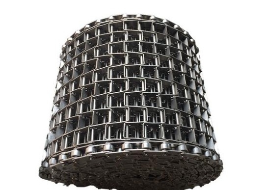 Edelstahldraht Flat Chain Link Mesh Förderband