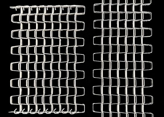 Edelstahl-Wabenförderkette für das Einfrieren von Lebensmitteln