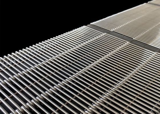 Langlebiger, kundenspezifischer, lebensmittelechter Eye-Link-Metallgitter-Förderband