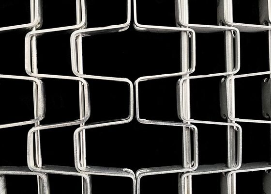 Flat Wire Mesh Gürtel Edelstahl für Lebensmittel Kühlung Waschen Backen Produktionslinie