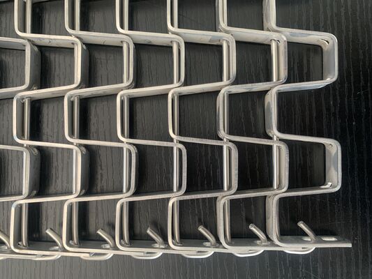 304 316L Edelstahl Flat Wire Mesh Gürtel Leicht zu reinigen Für Lebensmittel Waschen Kühlung