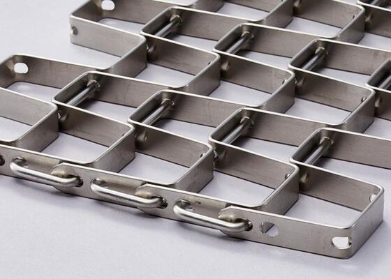 Kundenspezifisches Flachbandketten-Gewebeband für Lebensmittelverpackungen, industrielle Verarbeitung und automatisierte Förderbänder