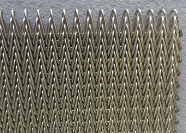 Fischgrätenmuster-Drahtgewebe-Förderband, ausgeglichener Webart-Förderband-geschweißter Rand