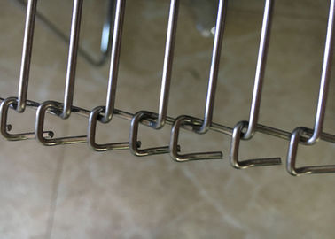 Edelstahl des Backen-Maschinerie-flacher Flexförderband-Nahrungsmittelgrad-304