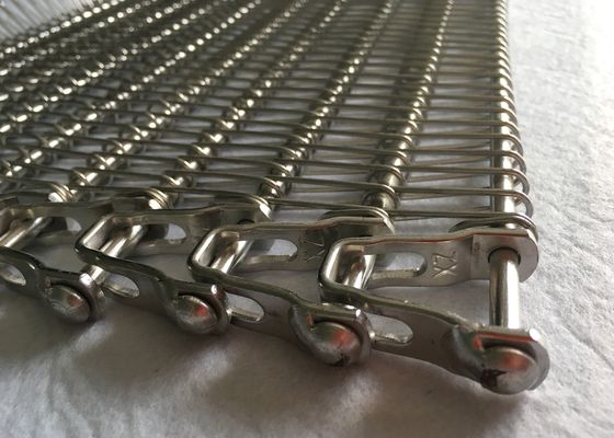 Lebensmittelverarbeitungs-Industrie-Edelstahl 1.2mm gewundener Mesh Belt