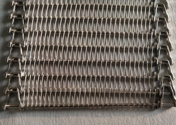 Flacher Flex Freezer Ss 201 0.8mm gewundener Mesh Belt