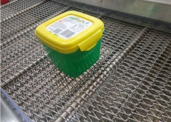 Edelstahl-gewundener Draht Mesh Conveyor Belt Chain Driven des Nahrungsmittelgrad-201