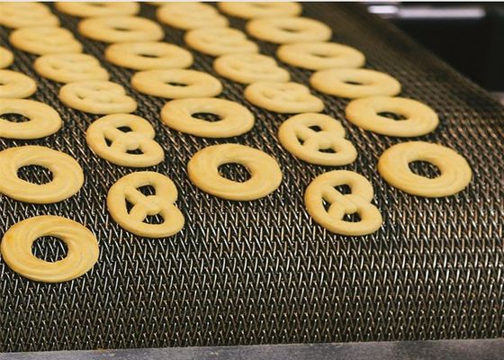 Fischgrätenmuster-Förderband der schweren Lasts-SUS304 für Keks-Backen-Ofen