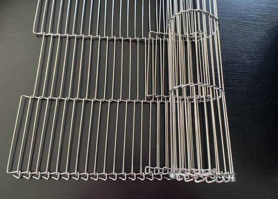 Feuerbeständiges flaches Perlen-Backen Flex Conveyor Belts 304 Edelstahl-316