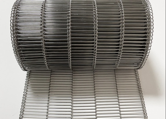 600mm Breiten-Nahrungsmittelgrad flacher Flex Mesh Belt For Donuts Baking