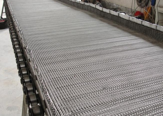 Gewundener Draht-perforierte Kette Mesh Conveyor Belt Carbon Steel