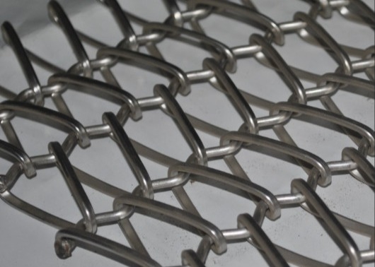 Waschbare Edelstahl-Förderkette-Mesh Belt Used For Architectural-Dekoration