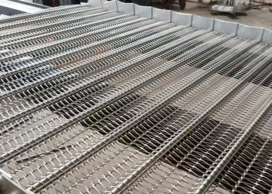 Imbisse, die Ketten-Mesh Conveyor Belt Food Grade-Edelstahl braten