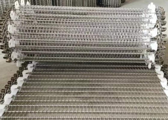 Spirale Mesh Belt Meat Freeze Processing 400mm Breiten-Sus304