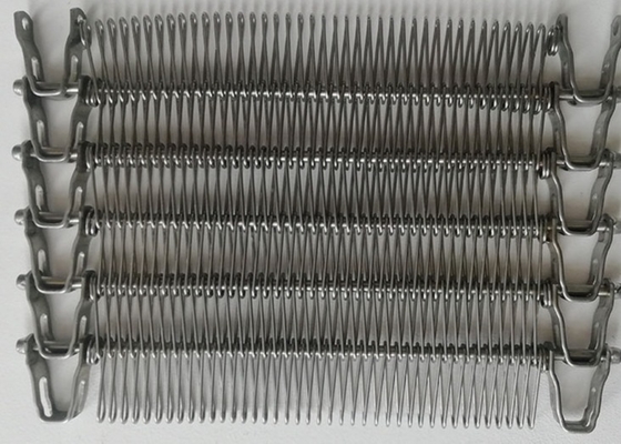 Neigung Sus304 des Fleischverarbeitungs-Industrie-gewundene Gurt-19.05mm