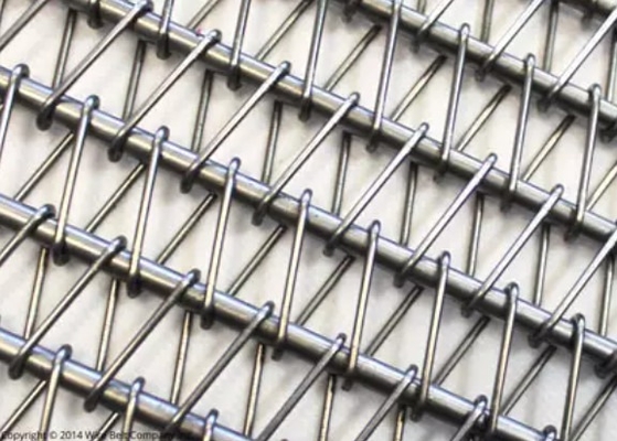 Edelstahl-Kettenglied Nahrungsmittelgrad-gewundenes Mesh Belts 304