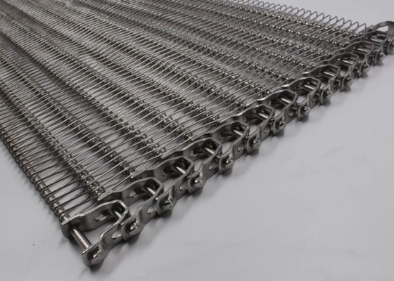 Spinnen Sie Kette Mesh Conveyor Belt Blanching Vegetables des Edelstahl-201